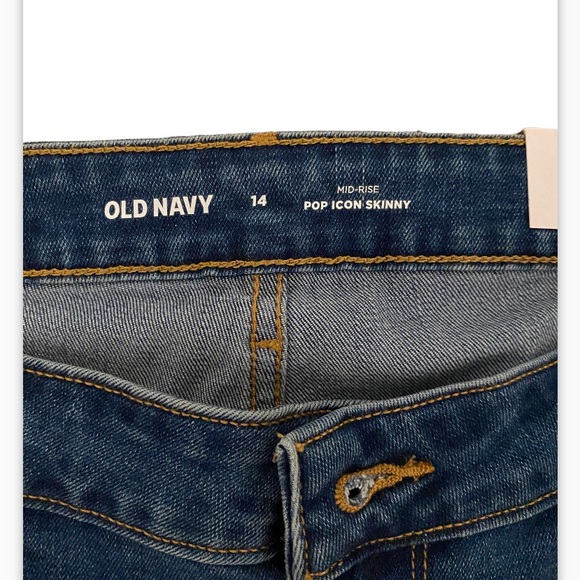 Mid-Rise Pop Icon Ripped Skinny Jeans for Women size 14 - Picture 3 of 7